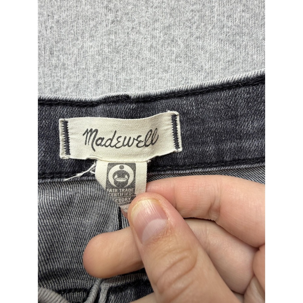 Madewell 10 High Rise Skinny Crop Jeans Womens 28 Gray Charcoal Wash Denim - Picture 6 of 10
